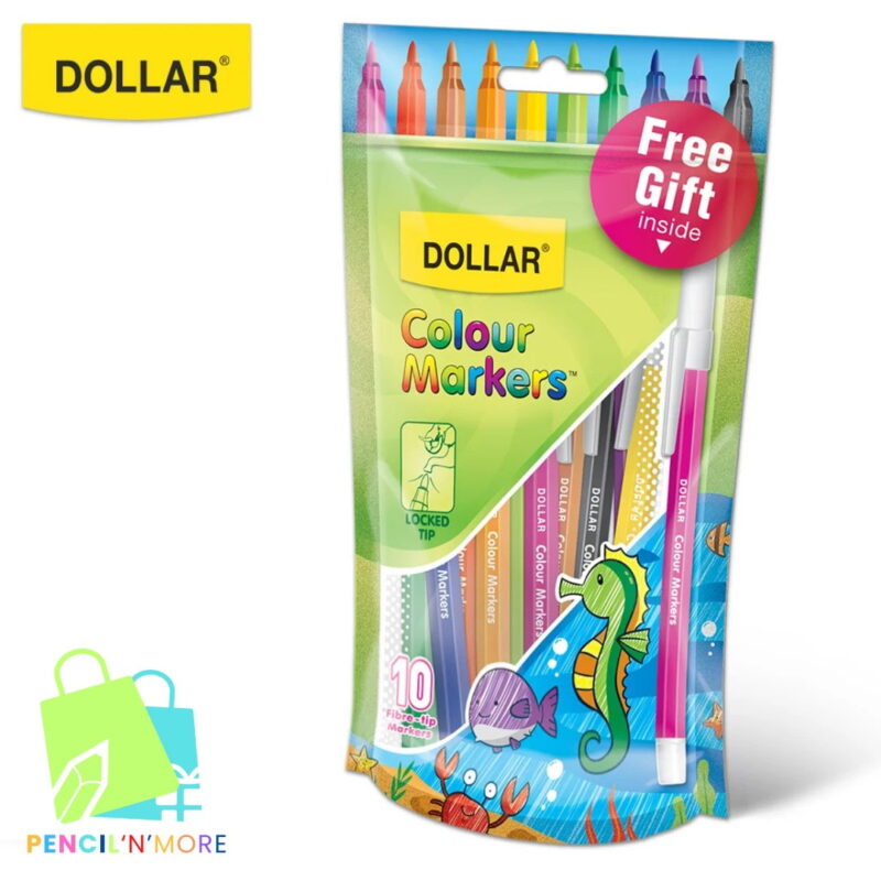 Dollar 10 Colour Marker Pack