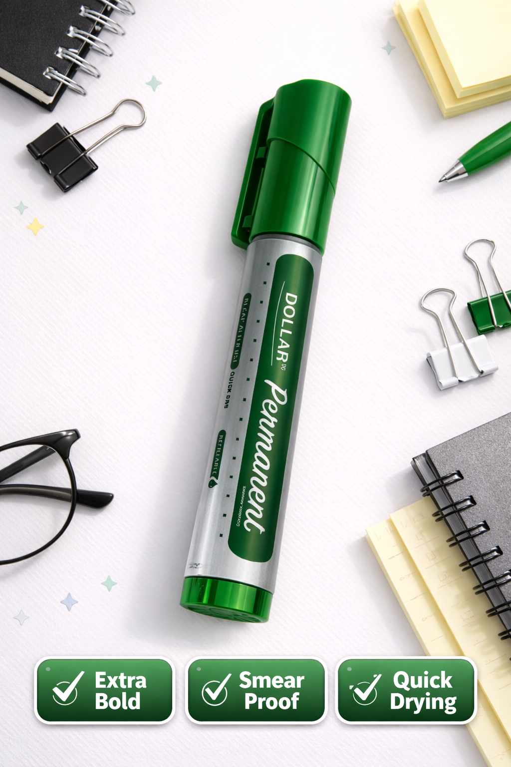 Dollar Permanent Marker Green