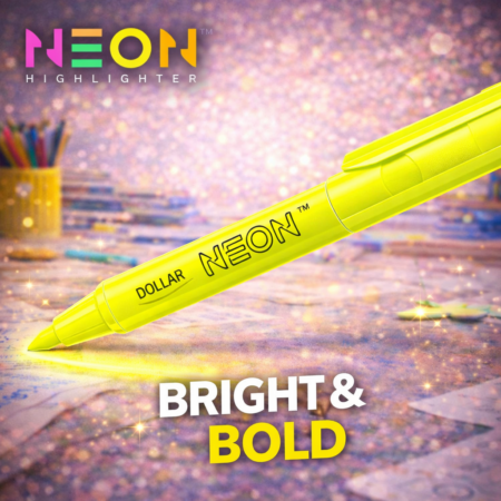 Dollar Heighlighter 4mm  yellow