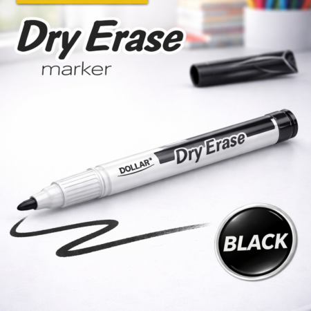 DOLLAR DRY ERASE MARKER SMALL 1MM BLACK