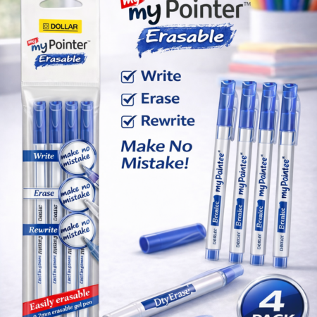 Dollar Erasable pointer Pack of 4
