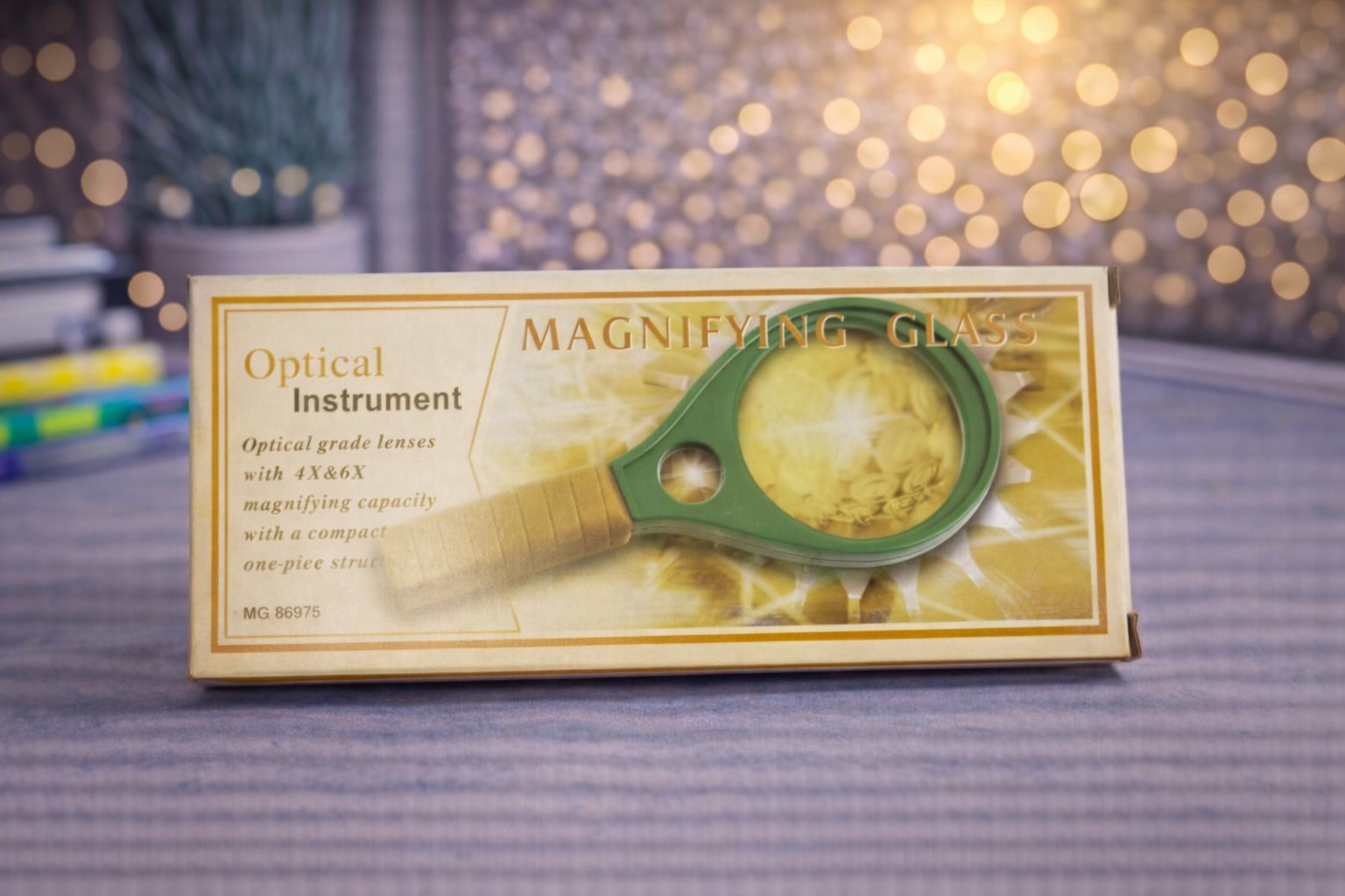 Optical Magnifying Glass 4X & 6X – Handheld Reading & Inspection Lens