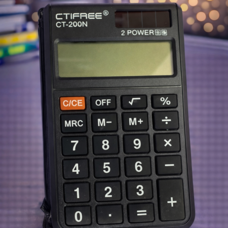 CTIFREE CT-200N Calculator – Dual Power Desktop Calculator with Large Display