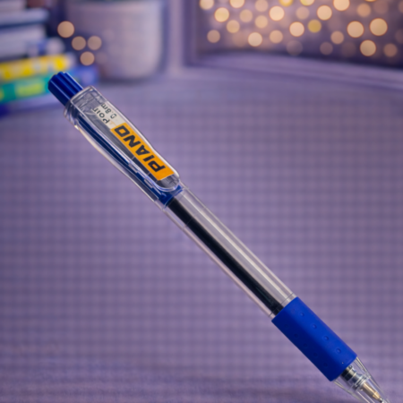 Piano Blue Ball Pen – Smooth Writing Ballpoint Pen (Single Piece)