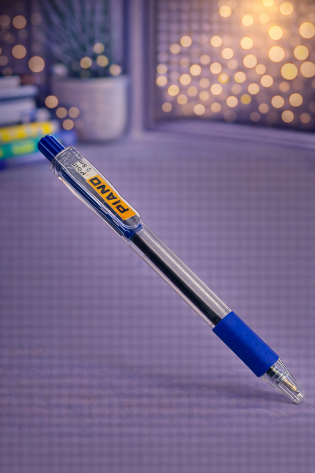 Piano Blue Ball Pen – Smooth Writing Ballpoint Pen (Single Piece)