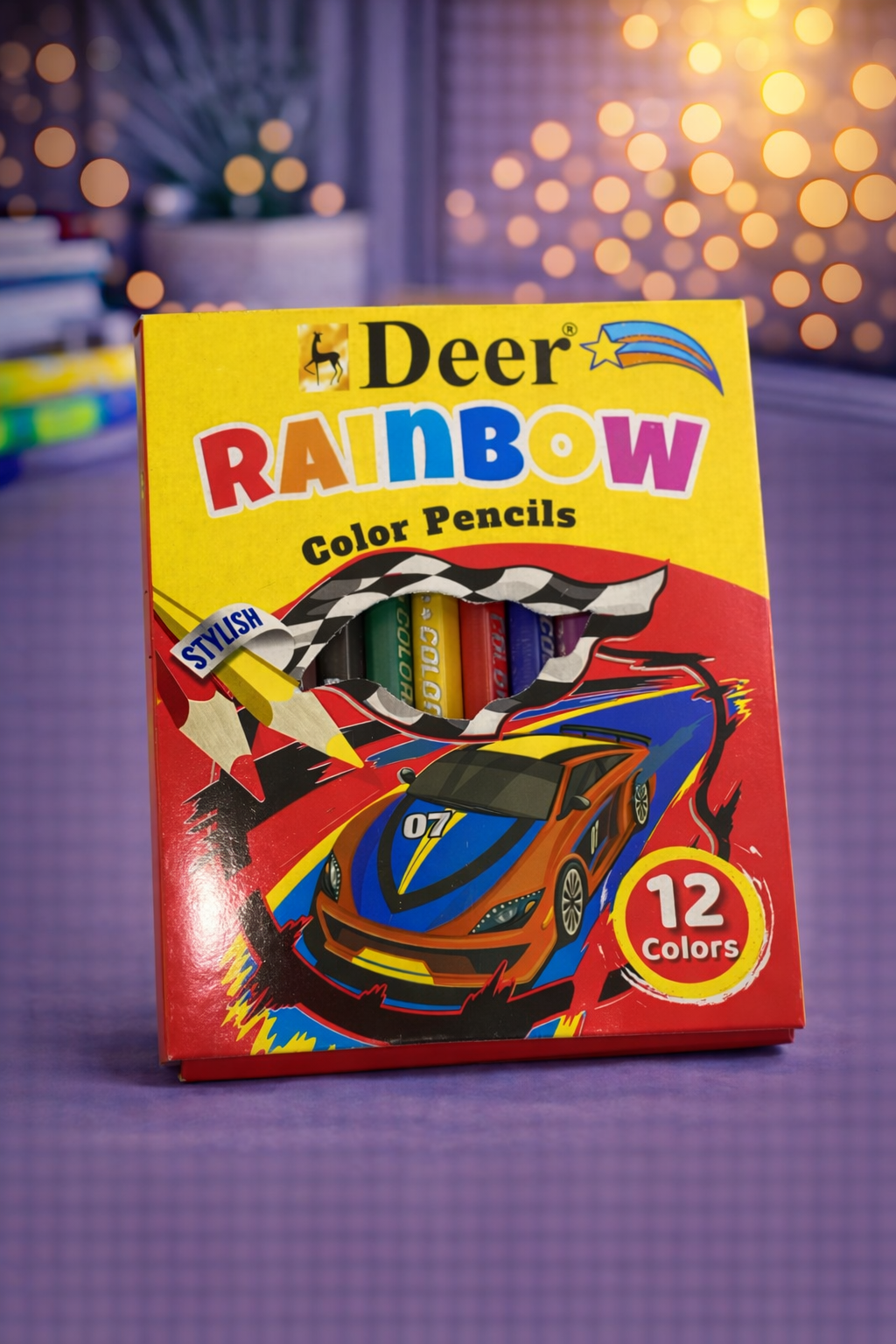 Deer Rainbow Color Pencils – 12 Bright & Smooth Coloring Pencils for Kids