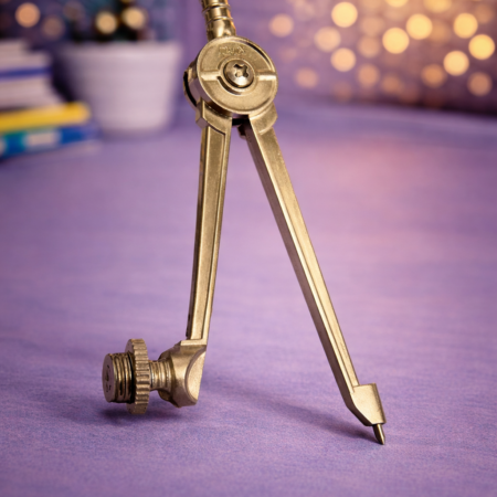 DUX Metal Geometry Compass – Precision Drawing Compass for School & Engineering Use