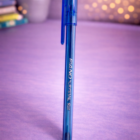 Piano Crystal 0.5 Blue Ball Pen – Smooth Writing & Fine Tip