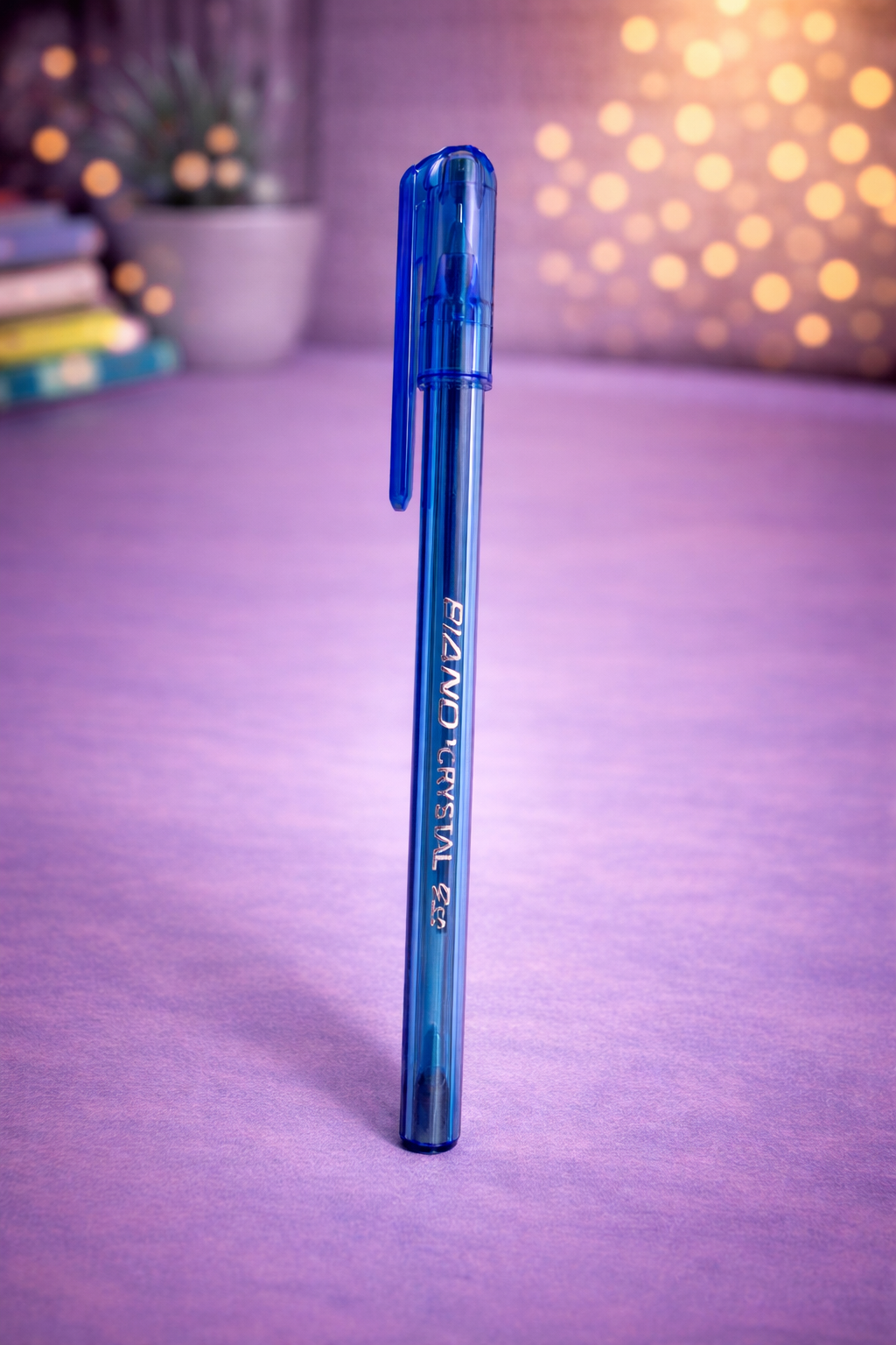 Piano Crystal 0.5 Blue Ball Pen – Smooth Writing & Fine Tip