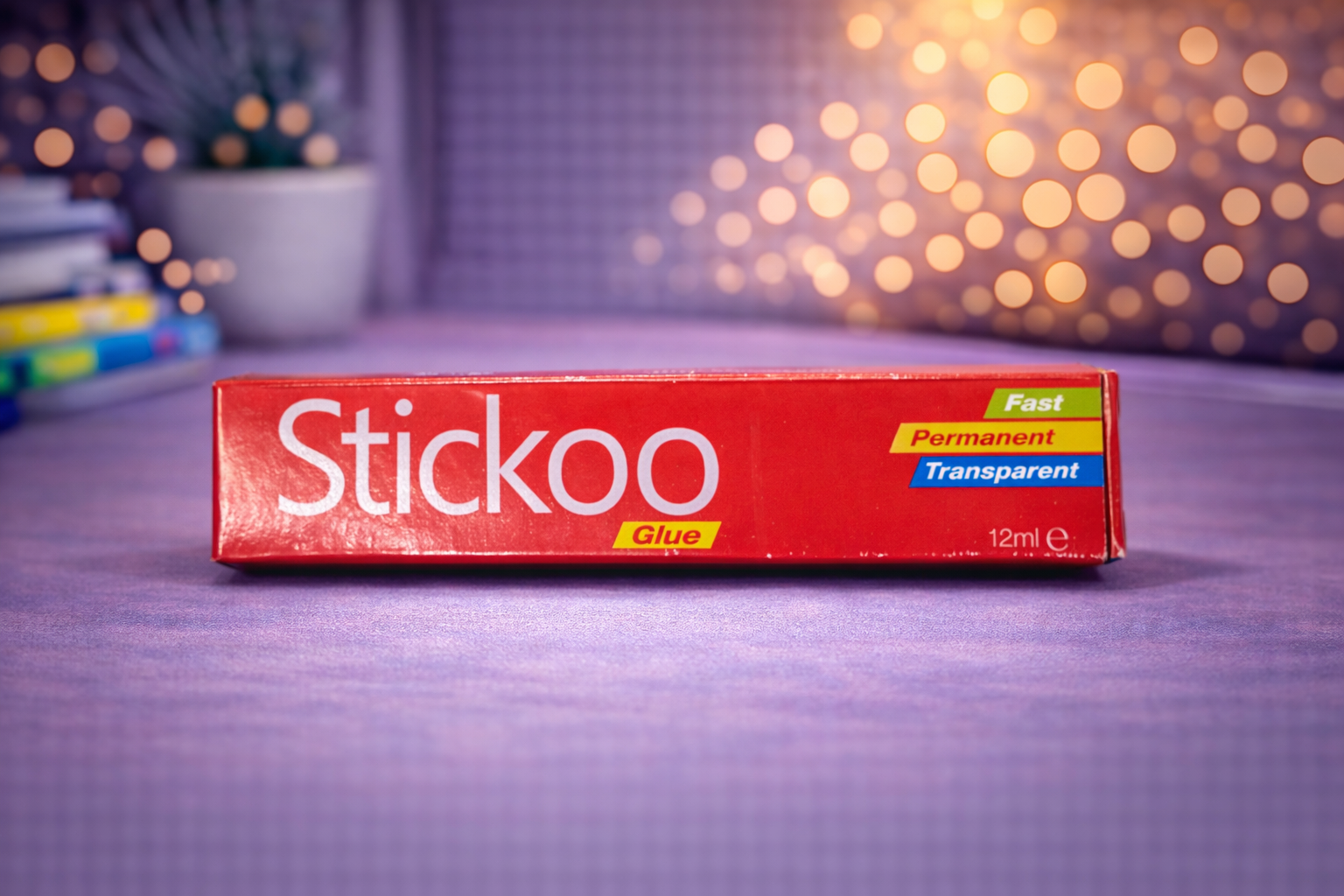 Stickoo Transparent Glue 12ml – Fast & Permanent Adhesive for Paper & Crafts