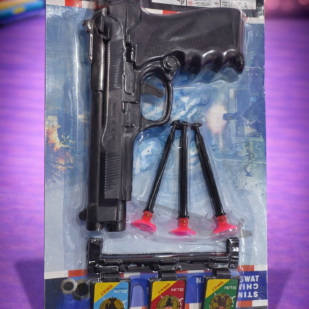 Police Set Toy Gun for Kids | Action Pistol with Suction Darts & Targets