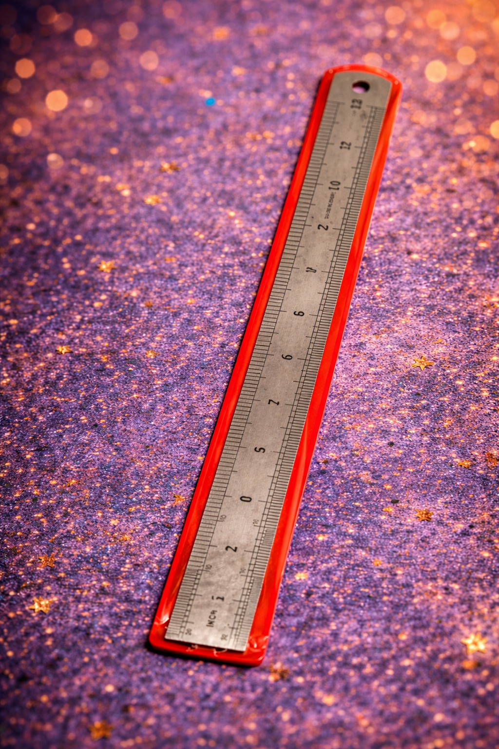 Metal Scale Ruler with Protective Edge | Accurate Measuring Ruler for School & Office