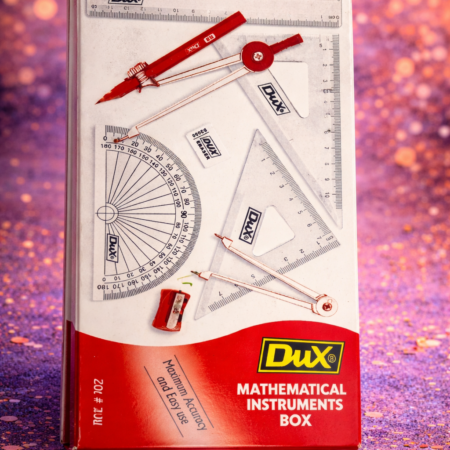 DUX Mathematical Instruments Box | Geometry Set for Students & Classrooms