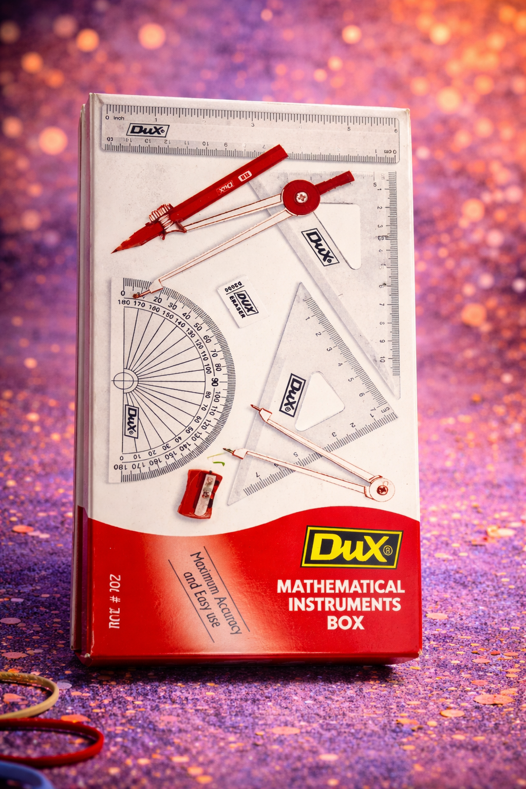 DUX Mathematical Instruments Box | Geometry Set for Students & Classrooms