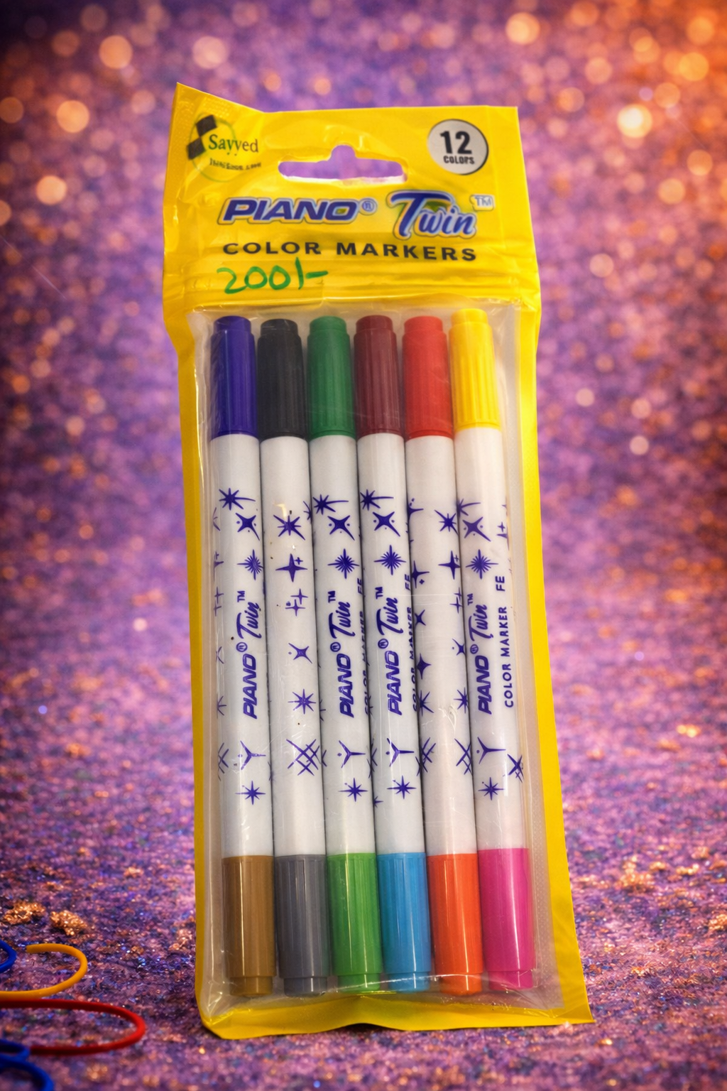 Piano Twin Color Markers | Smooth & Vibrant Markers for Coloring and Writing