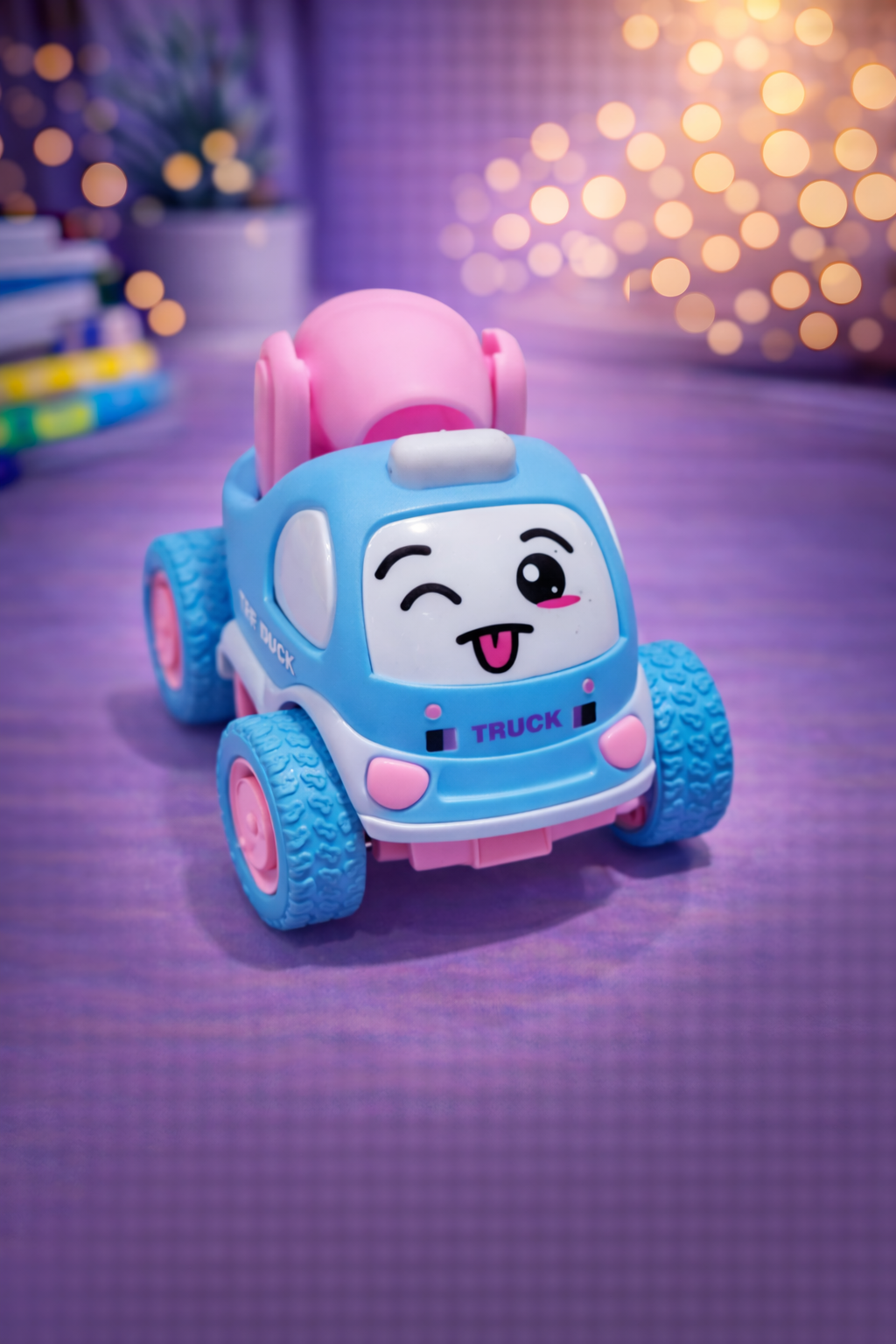 Cute Cartoon Cement Truck Toy for Kids