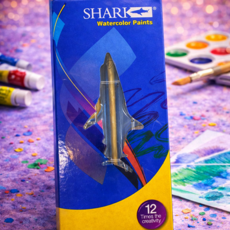 Shark Watercolor Paints Set – Bright & Smooth Water Colours for Kids and Artists