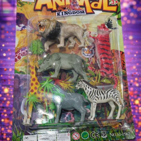 Animal Kingdom Jungle Toy Set with Wild Animal Figures