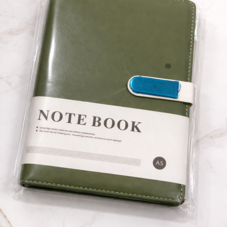 Premium A5 Leather-Style Notebook with Magnetic Strap & Pen Holder