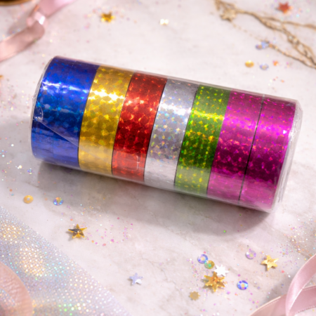 Holographic Glitter Washi Tape Set