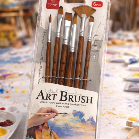 Professional Art Brush Set (6 Pieces)