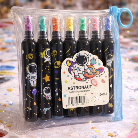 Astronaut Glitter Gel Pens Set