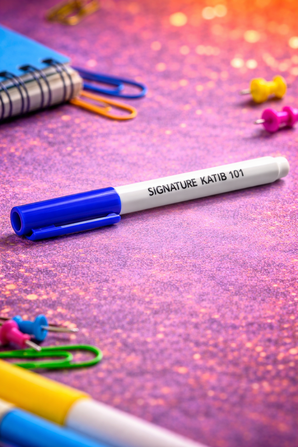 Signature Katib 101 Blue Marker Pen – Smooth Writing Permanent Marker