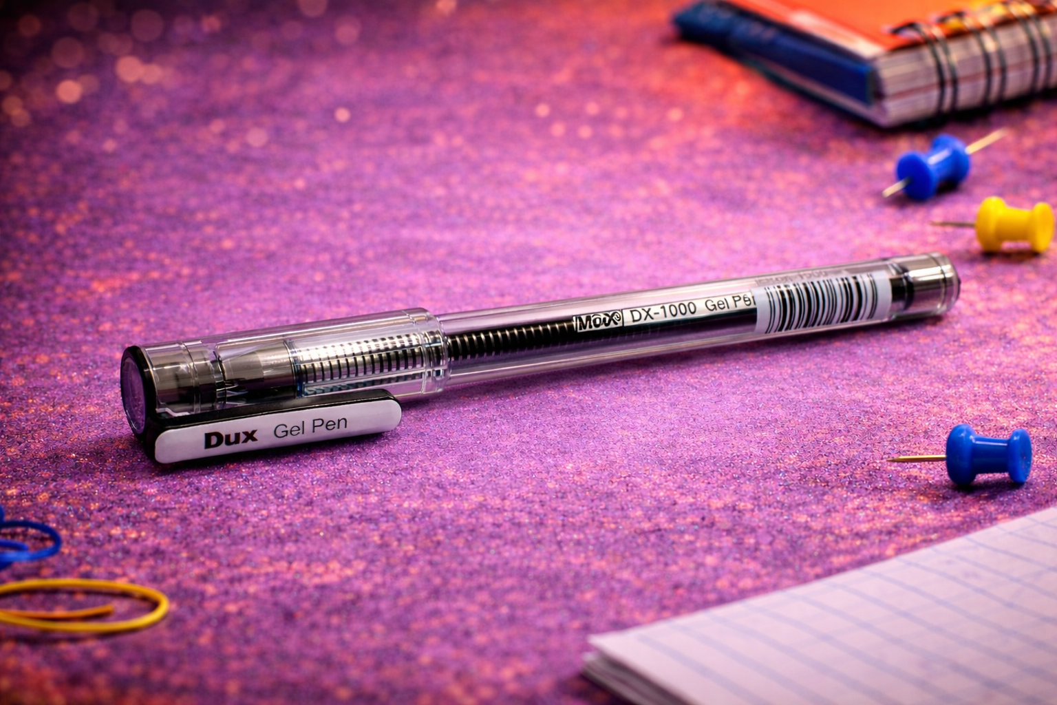 Dux DX-1000 Black Gel Pen – Smooth Writing Gel Pen (Single Piece)