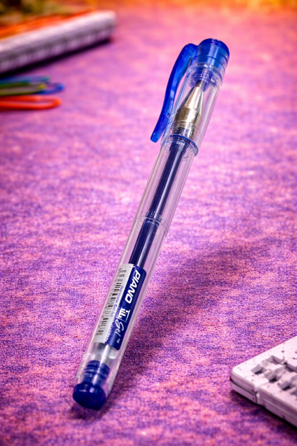 PIANO IMS Gel Pen – Smooth Blue Ink | Transparent Body Writing Pen