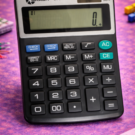 GRASH GX-612S Desktop Calculator | 12-Digit Electronic Calculator for Office & Business