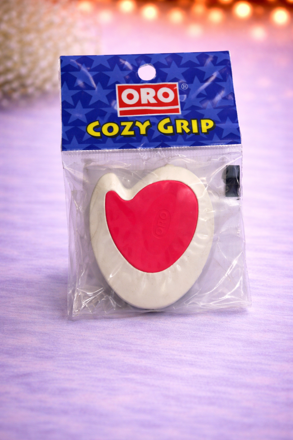 ORO Cozy Grip Heart Shaped Eraser – Soft Grip Dust-Free School Eraser