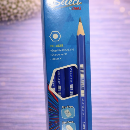 Deli Select Graphite Pencil Set C059 – Premium Writing Pencils with Free Sharpener & Eraser