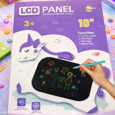 10-Inch LCD Colorful Writing Tablet for Kids