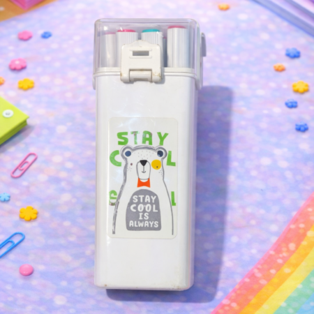 Cute Bear Pen Holder Case