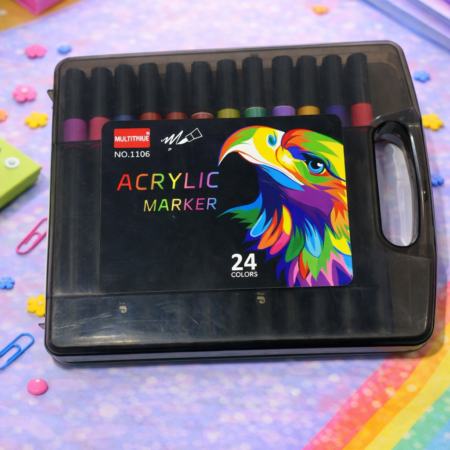 24 Colors Acrylic Marker Set
