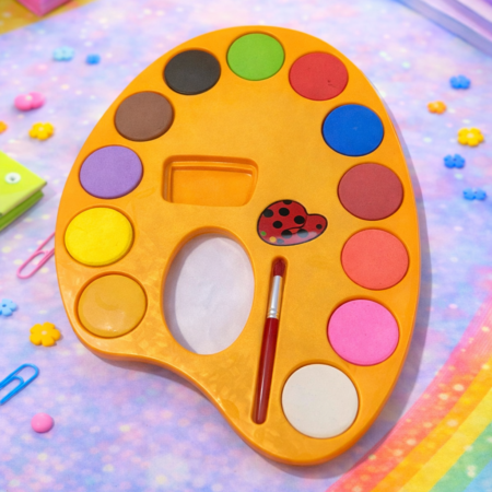Kids Water Color Paint Palette