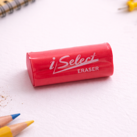 iSelect Premium Eraser – Smooth & Dust-Free Pencil Eraser for School, Office & Art Use