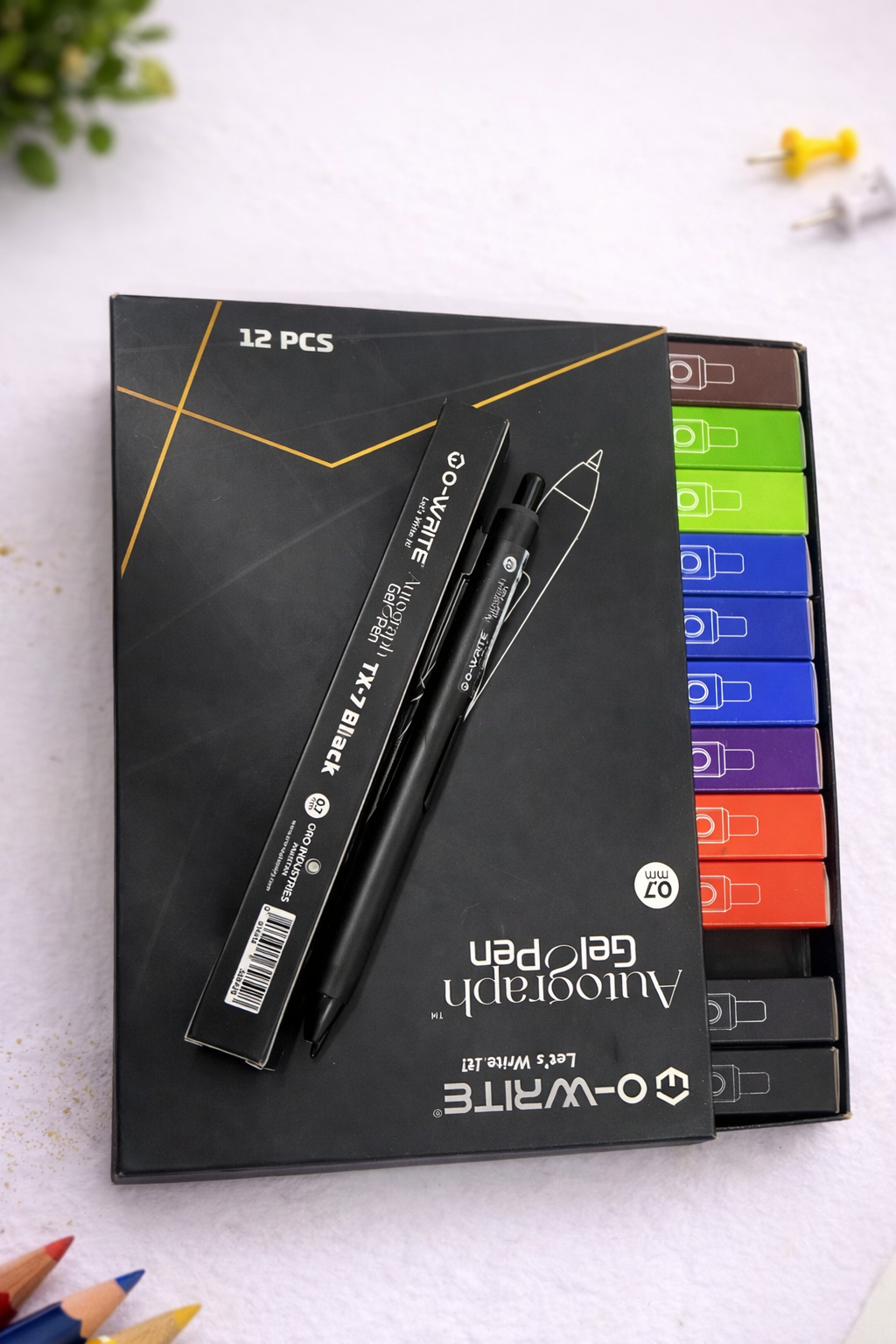 O-Write Autograph Gel Pen Set – Premium Smooth Writing Gel Pens for Office, School & Creative Use