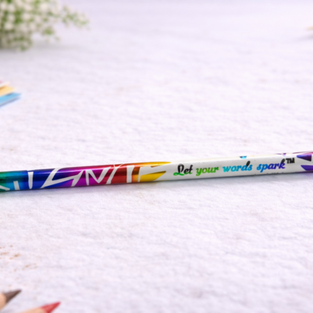 Designer Wooden Pencil – “Let Your Words Spark” | Smooth Writing Graphite Pencil