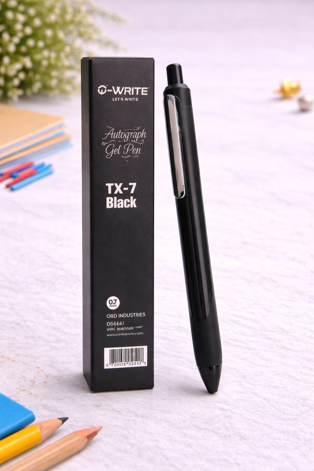 O-Write TX-7 Autograph Gel Pen Black 0.7mm | Smooth Writing Premium Gel Pen