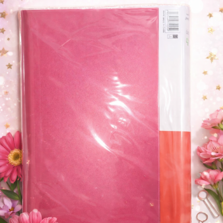 A4 Plastic Report Cover File Pink | Transparent Front Document Folder
