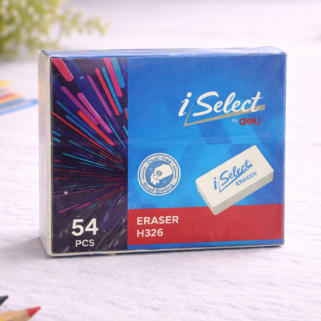 iSelect by Deli Dust-Free Eraser H326 | Smooth & Clean Erasing
