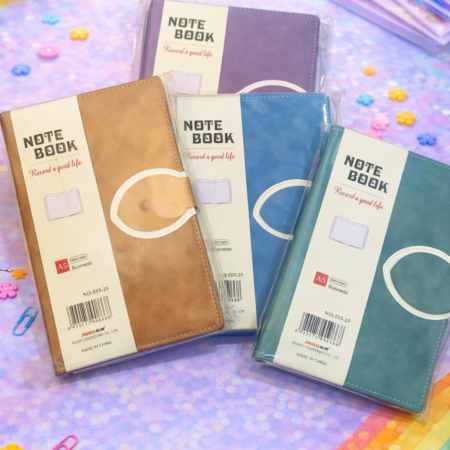 Premium PU Leather Notebook with Magnetic Strap