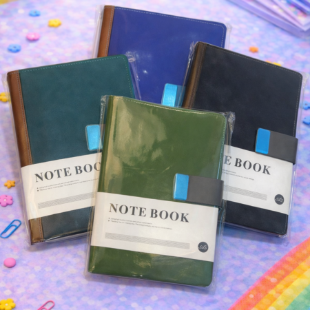 Premium Leather Finish Notebook with Magnetic Strap
