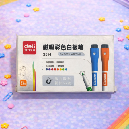 Deli S514 Magnetic Whiteboard Markers Set