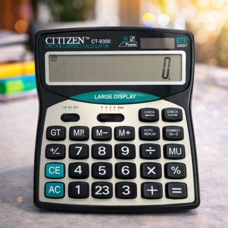Citizen CT-9300 Check & Correct Calculator – 14 Digit Large Display Office Calculator