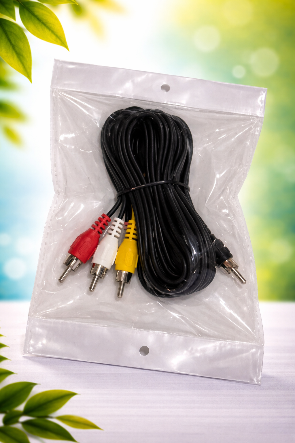 3.5mm to 3 RCA Audio Video Cable (Male to Male)