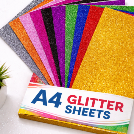 A4 Glitter Sheets – Shiny Craft Paper for Art, Decoration & DIY Projects