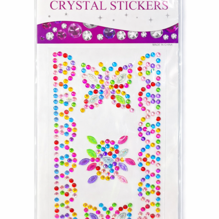 Crystal Butterfly Stickers Sheet – Colorful Rhinestone Butterfly Stickers for Crafts & Decoration