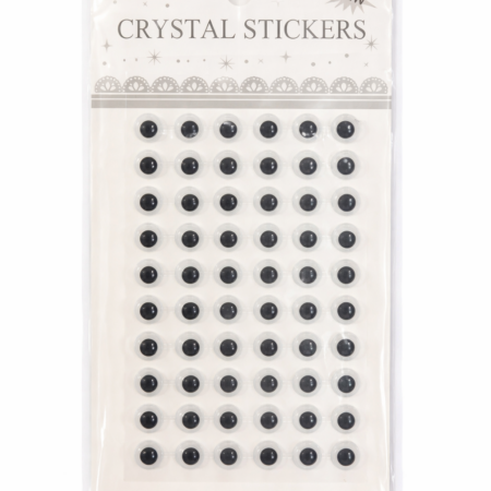 Crystal Googly Eye Stickers Sheet – Self-Adhesive 3D Eye Stickers for Crafts & Decoration